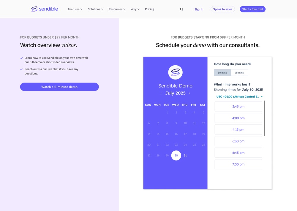 Demo page, rebuilt as a routing problem